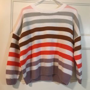 Striped oversized sweater